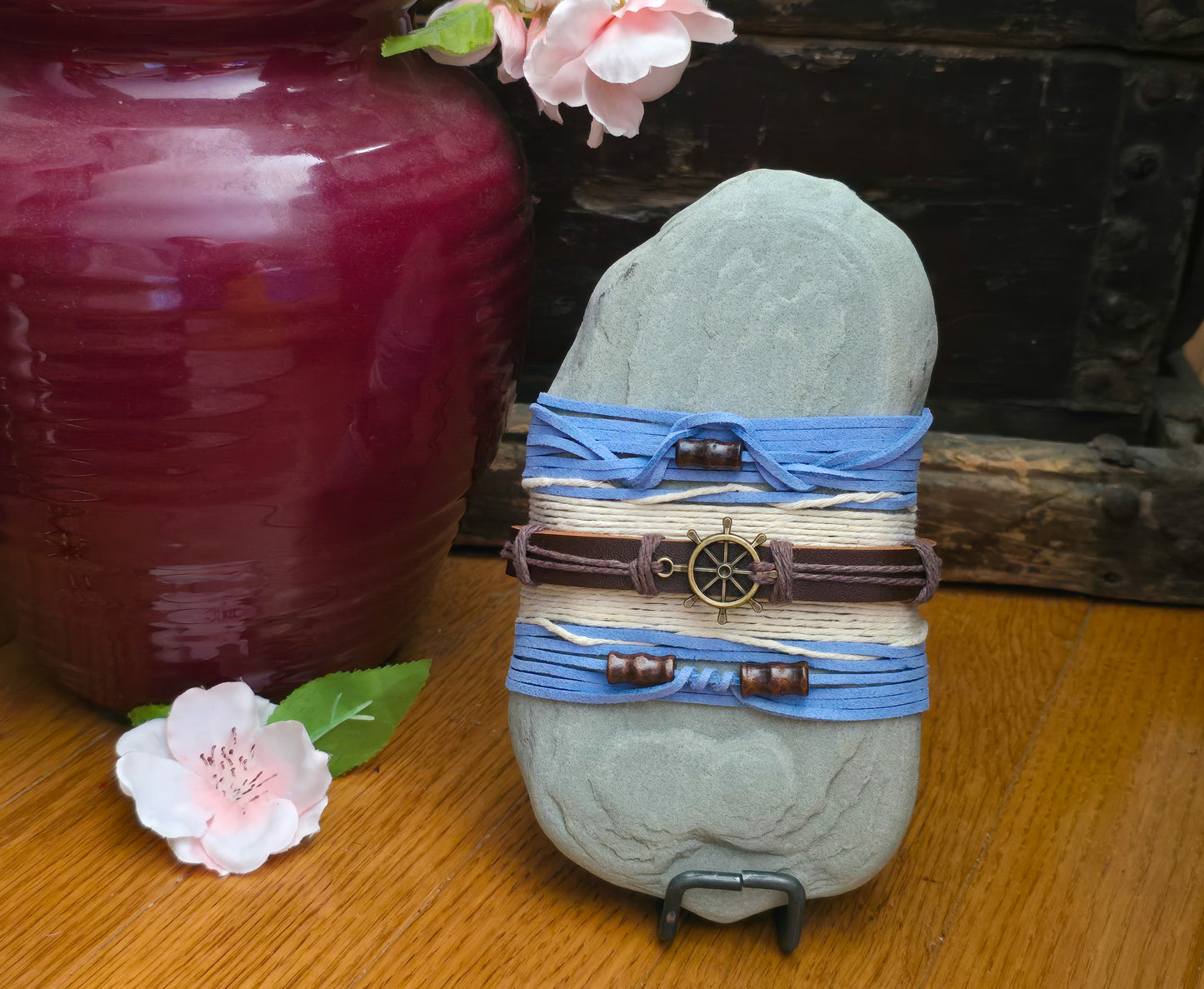 Nautical Explorer: Wrapped Basalt Rock, Zen Stone