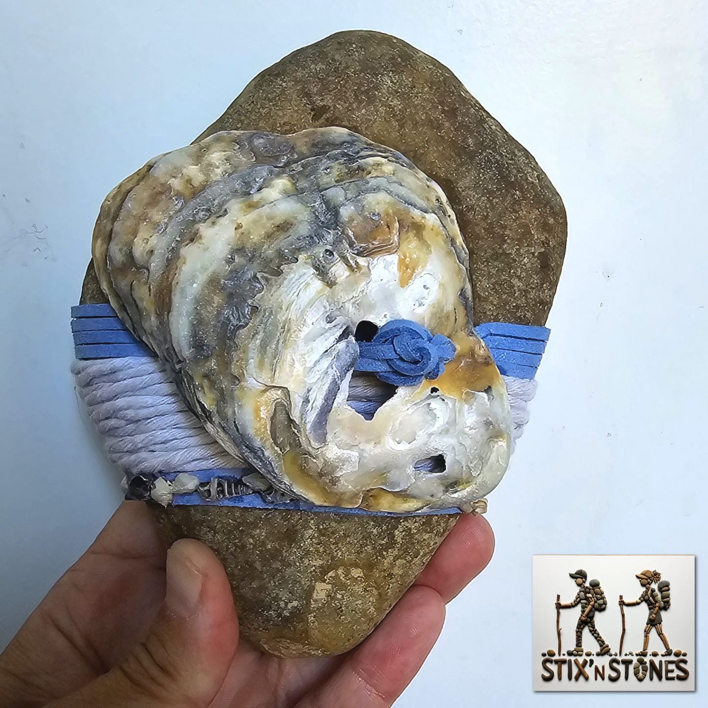 Ocean Waves: Wrapped Basalt Rock, Zen Stone