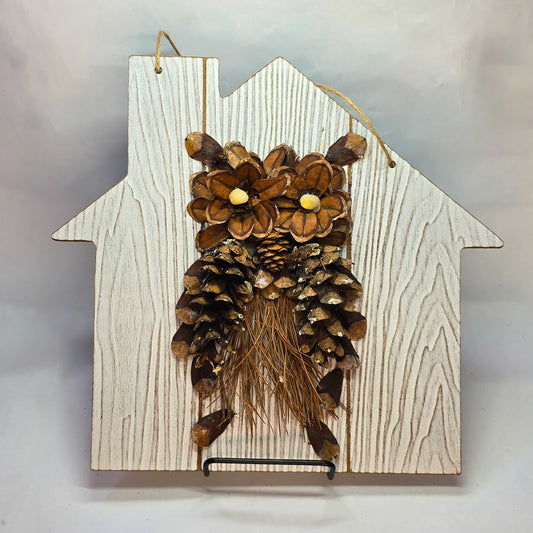 Pinecone Owl: Hanging Wall Decor